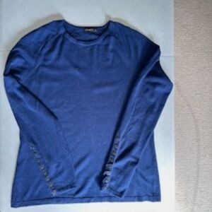 JMcLaughlin crewneck, fine knit cotton blend Royal Blue sweater - Women's Medium